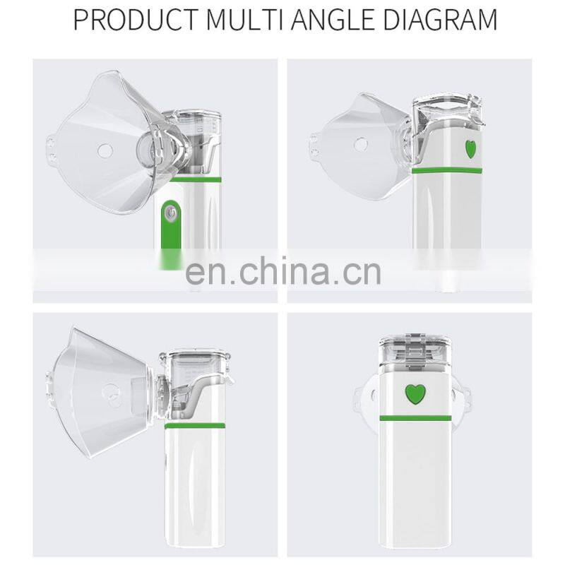 Home Inhaler Nebulizer Low Decibel Ultrasound Atomizer Handheld Adult&Kid Portable Micro Mesh Atomizer High Low 2Gear Humidifier