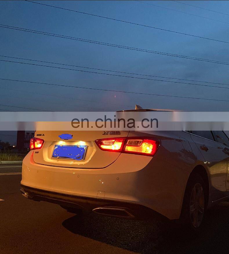 body kit accessories Front Bumper Lip Body ABS Splitter diffuser for 2016 2017 2018 2019 Malibu rear spoiler light
