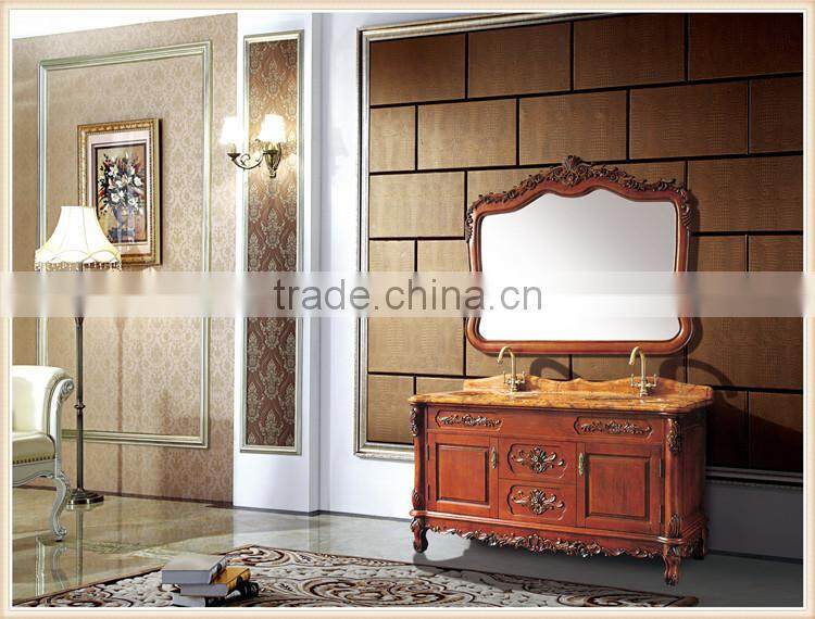 White color wood bathroom cabinet