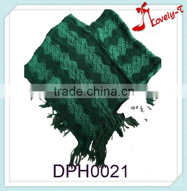 women handmade knit acrylic mexican poncho sweater for sale