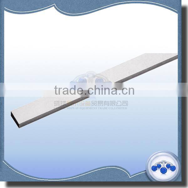 metal chrome flat rectangular tube