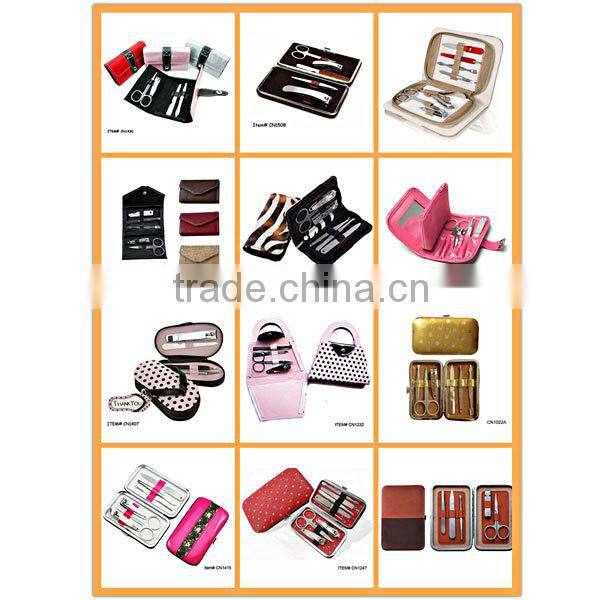 Pretty nice manicure set with bow girls manicure kit