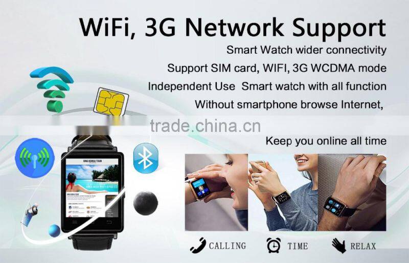New arrival android smart watch 2016 GPS smart watch D6 android 5.1 mtk680 quad core wifi 3G smartwatch d6.