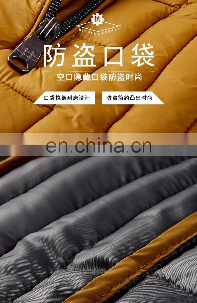 2021 autumn and winter men's cotton-padded jacket casual cotton-padded jacket men's padded cotton-padded bread  bubble coat