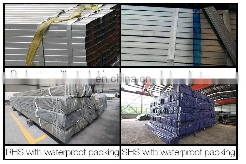 galvanize pipe SHS/RHS galvanized steel hollow pipe GI steel tube