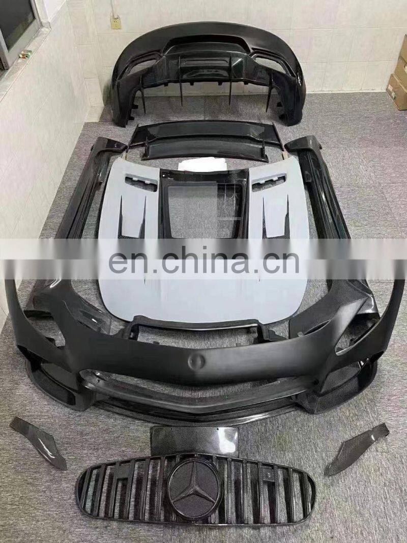Runde For 14-19 Mercedes-Benz AMG GT GTC GTS IMP Style Body Kit Front Bumper Rear Bumper Front Lip Rear Lip Hood Side Skirt