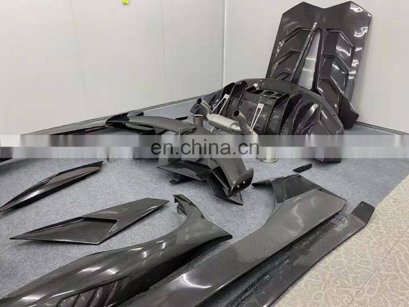 Runde For Lamborghini Aventador LP700 LP720 Upgrade LP750 SVJ Style Body Kit Front Bumper Rear Bumper Hood Side Skirt Spoiler