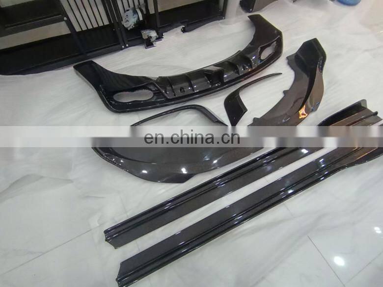 Runde Carbon Fiber Material For 15-17 Bentley Continental GT Modify ST Style Body Kit Front Lip Side Skirt Rear Lip Wind Knife