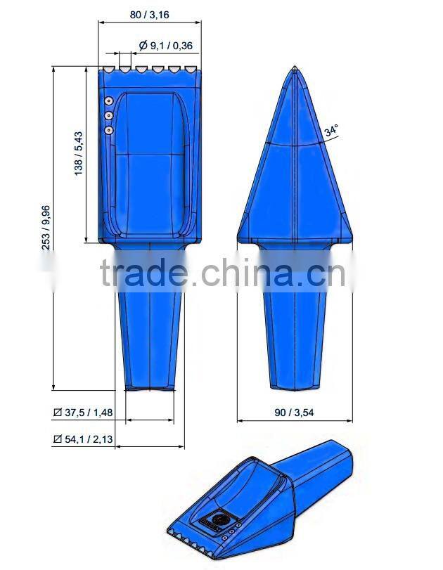 FZ80 FZ 72 Weld On Flat Teeth/ Carbide Dirt Tooth/ Flat Tooth