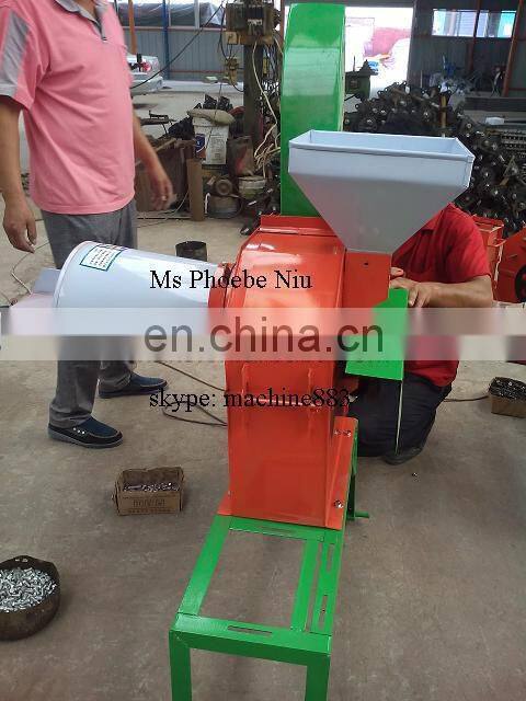 hay cutter and corn crush combineded machine for animal fodder