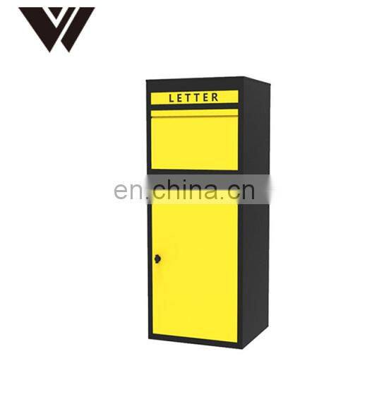 Wall Mounted Smart Metal Parcel Drop Box Galvanized Sheet Apartment Mailbox