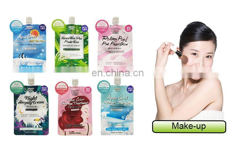 Aluminum Foil Face Mask Mini Doypack Travel Hotel Use Conditioner Shampoo Cosmetic Spout Pouch Packaging Sachet Bag With Spout