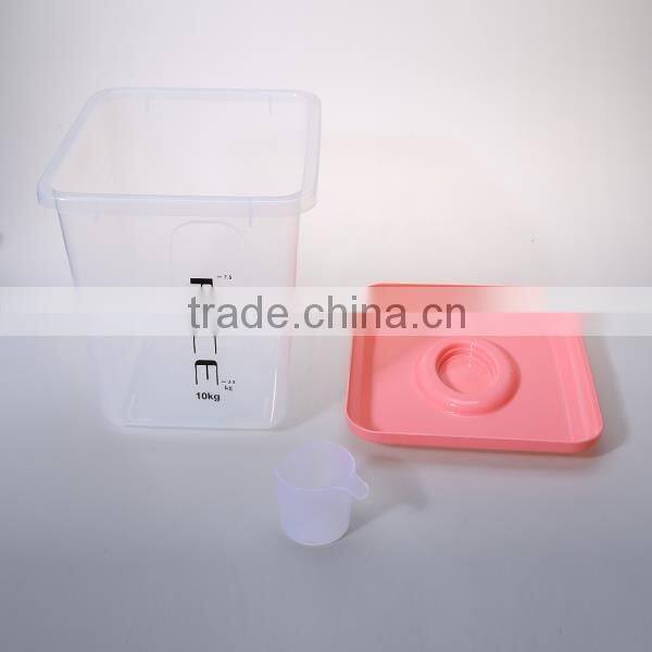 10KG The large capacity plastic rice storage bucket