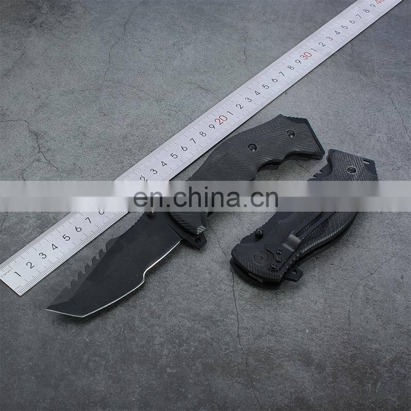 Outdoor Duty Knife Stainless Steel with Non-Slip G10 Handle For Camping Survival Knife