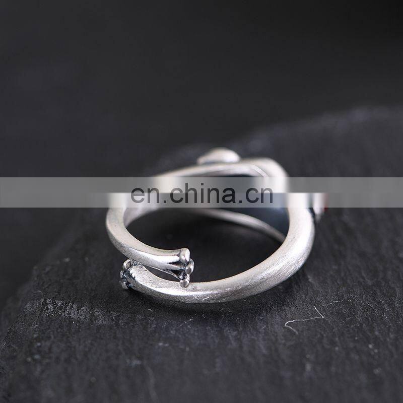 Fashion Frog Ring Frog Open Ring Men Retro Punk Animal Figure Ring Fashion Party Bohemian Hip Hop Jewelry