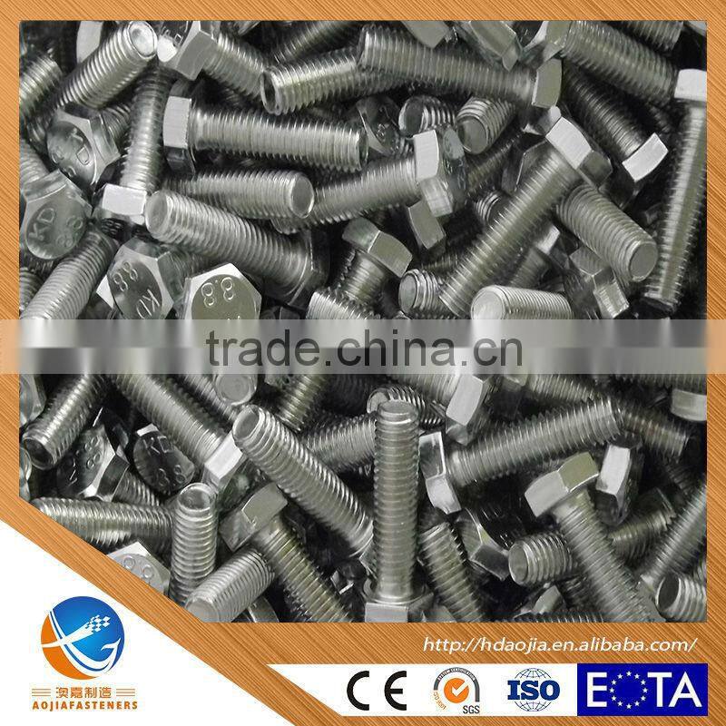 HEX HEAD BOLTS DIN933 GRADE 8.8 M6-M24