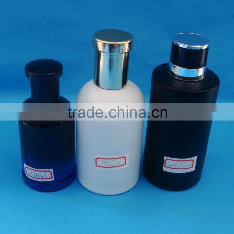 Empty perfume glass bottle with sprayer / Middle east series perfume glass bottle in different shapes