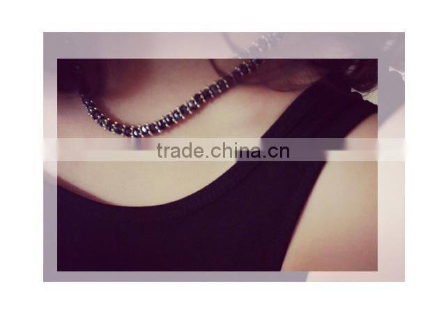 2015 summer ladies combed high quality tank top 100 cotton from garment manufactory