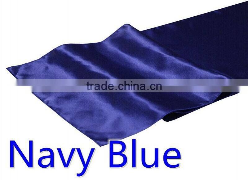 hot selling ployester satin table runner for wedding decoration