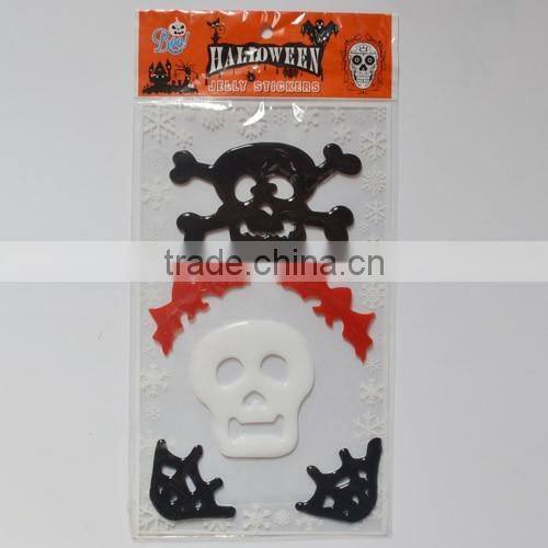 Factory design HALLOWEEN jelly gel sticker window sticker glass sticker