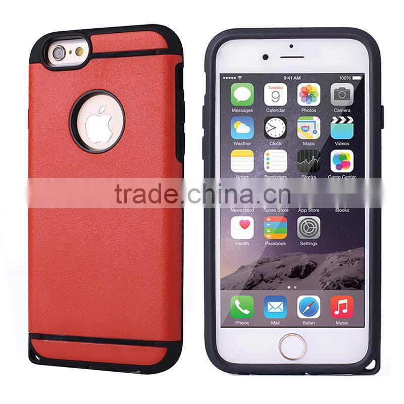 2015 China Factory Newest Tough Slim Armor Case Shockproof for Iphone 6 case Cover back case