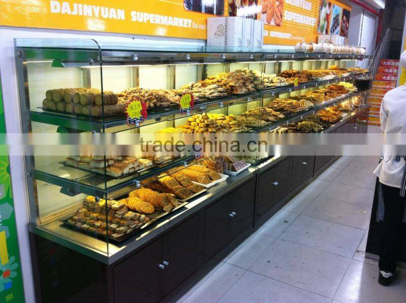 APEX supermarket/store single side island cabinet bread bakery showcase