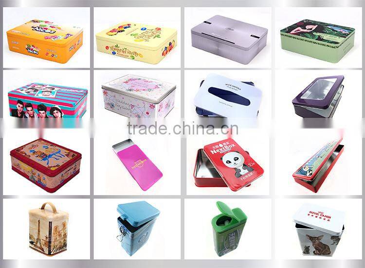 2015 new arriving chocolate tin packing/heart shape tin box/metal chocolate box