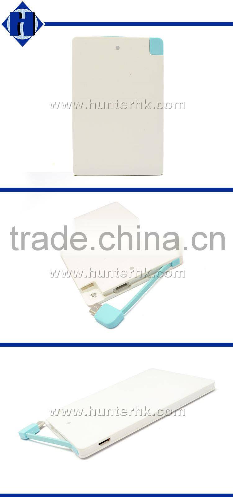 Printed LOGO 2500mah Ultra Slim Portable Power Bank