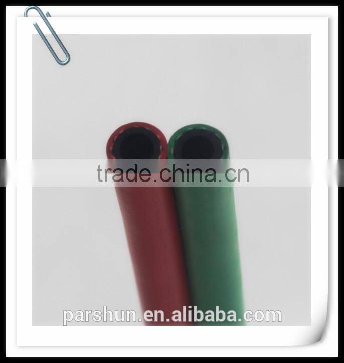 CE certification fiber braid 20 bar SBR + NR rubber twin color welding hose