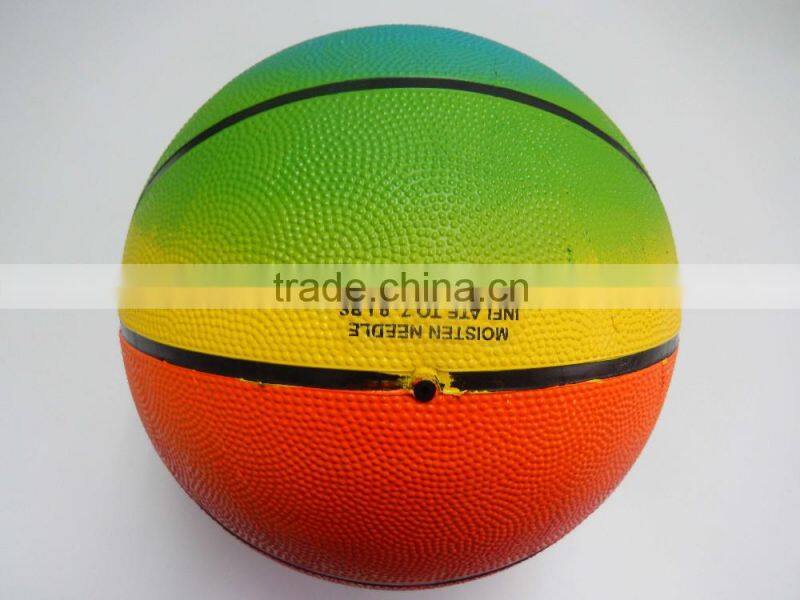 Customized multicolor basketball size 7