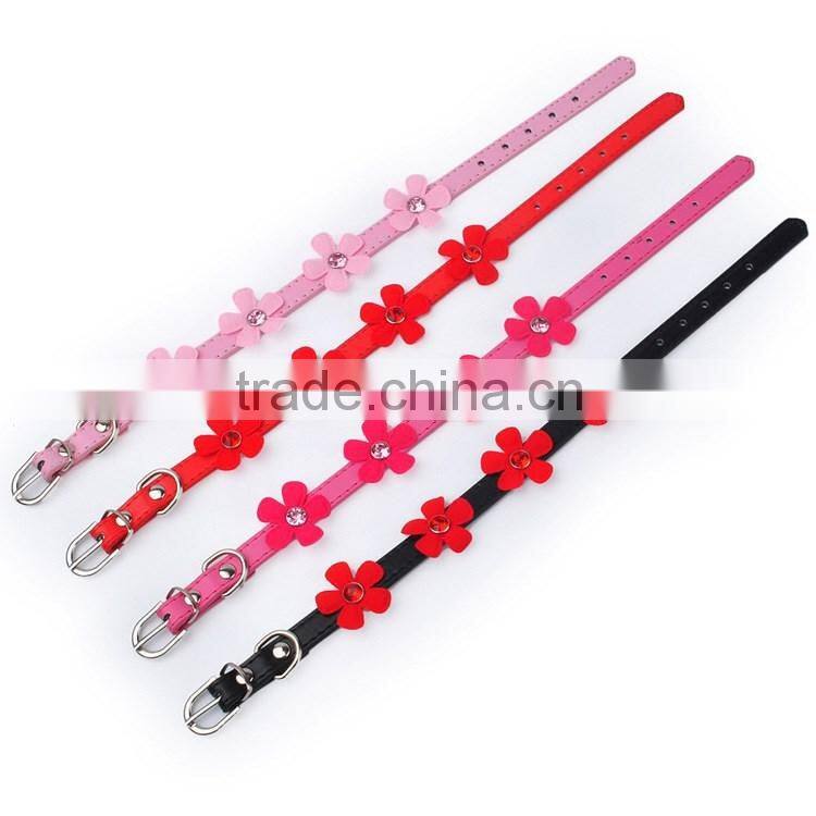 Wholesale dog chain pet supplies acrylic sunflower dog collars