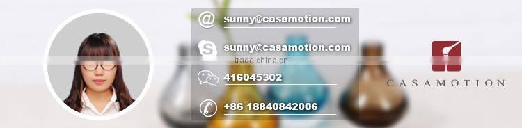 Casamotion Decorative Modern Small Bud Blue Color Handmade Glass Vase