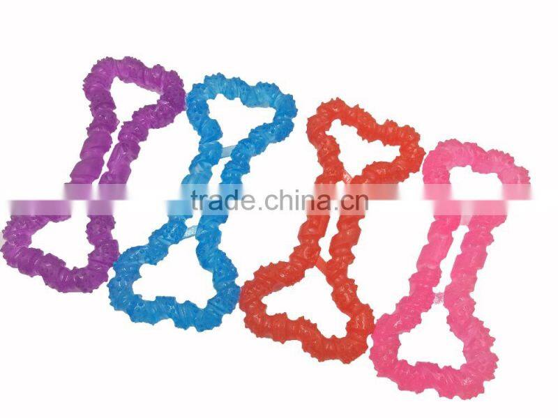 plastic dog bone toy dog chew rubber bone,soft rubber dog toy