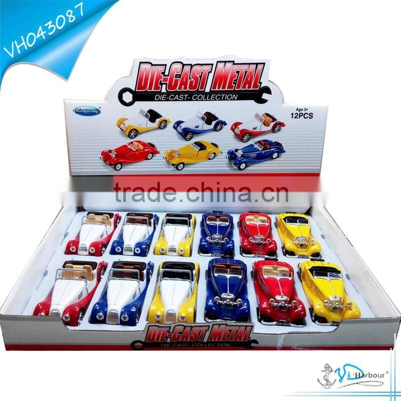 Pull Back Light Music Diecast Car Model Classic