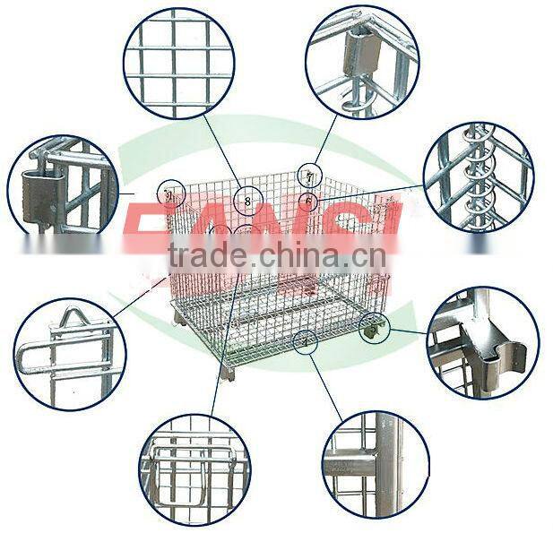 Alibaba supplier galvanized steel cage container