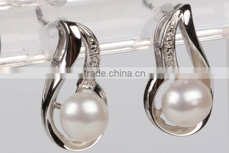Wholesale new fashion latest style pearl earrings earring backs