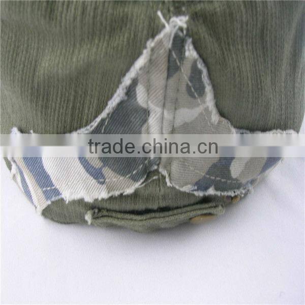 100%polyester flat cap patchwork