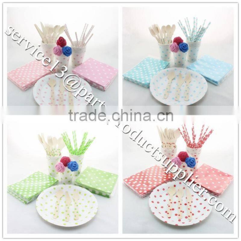 Wedding Decoration Baby Pink Party Tableware