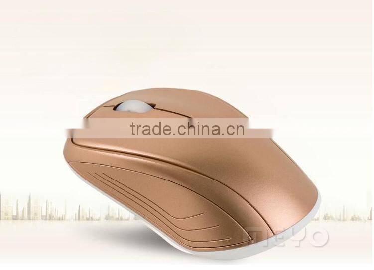 Memento gift set of wireless mouse and capped metal pen for promotion