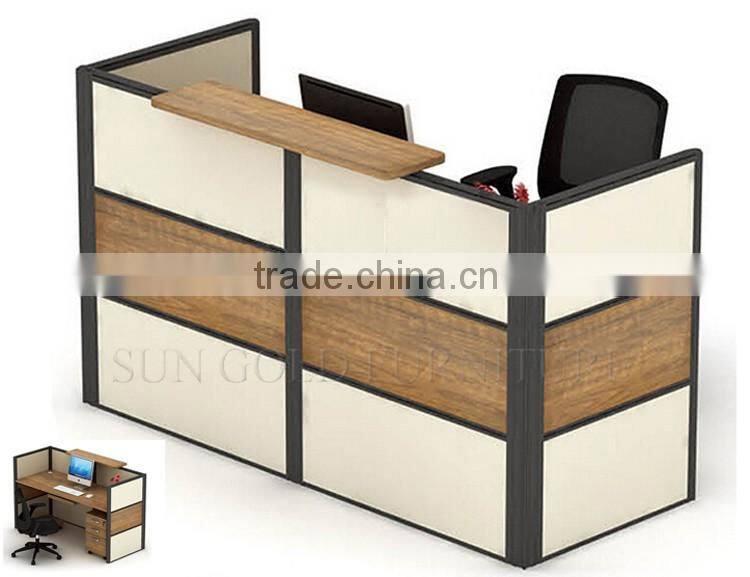 Modern salon reception table design 2 person reception desk (SZ-RTB030-1)