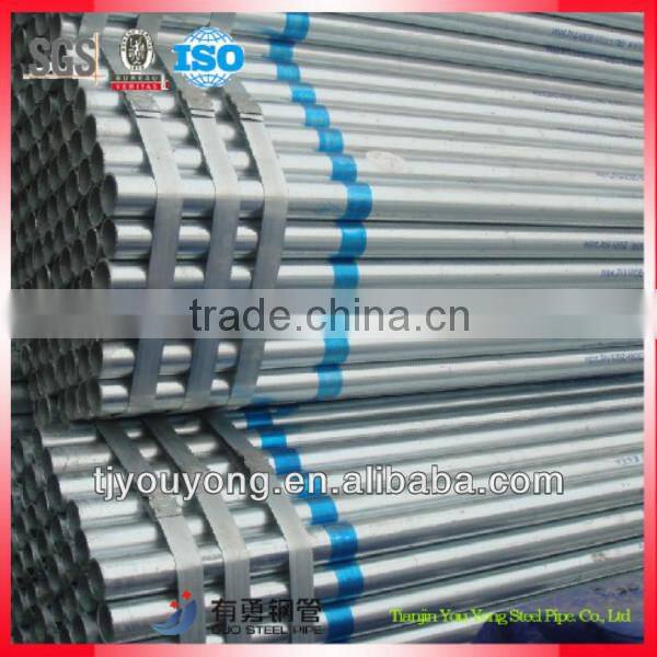 prime quality Pre galvanized steel pipe with factory price, gi pipe price