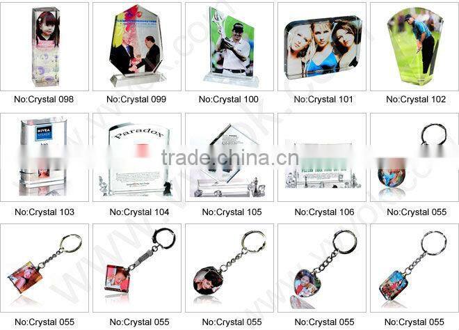 Cheap 3d crystal laser engraving gifts