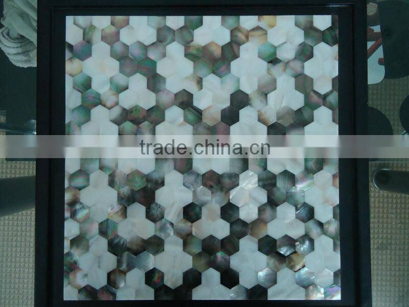 irregular natural mother of pearl Mosaic