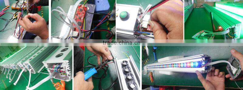 DMX512 outdoor light 18Px3w RGB 3IN1 led wall washer stage light