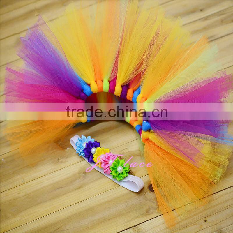 Rainbow My Baby Tutu Set - Pinky PieTutu Set - Birthday Tutu Set