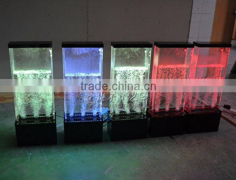 7 RGB LED small water bubble spot panels water wall room divider