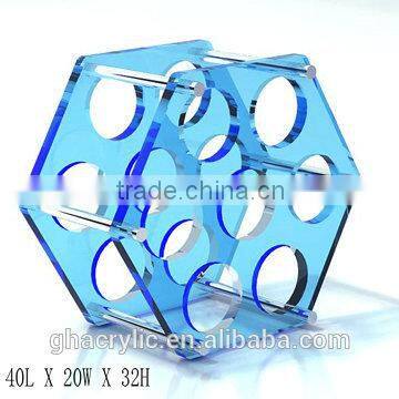 GH-RZ258 Shenzhen Guihe factory direct sale cheap acrylic wine display rack wholesale bottle rack / holder