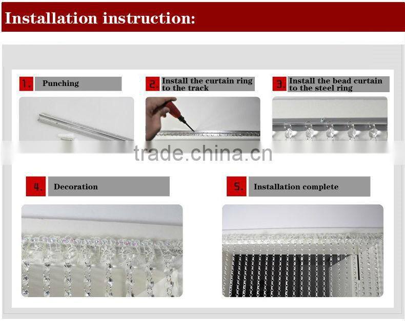 factory price wedding decorations crystal bead curtain for wedding decoration(MC-001)
