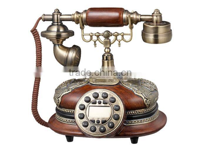 Retro telephone landline new oak wood Alice