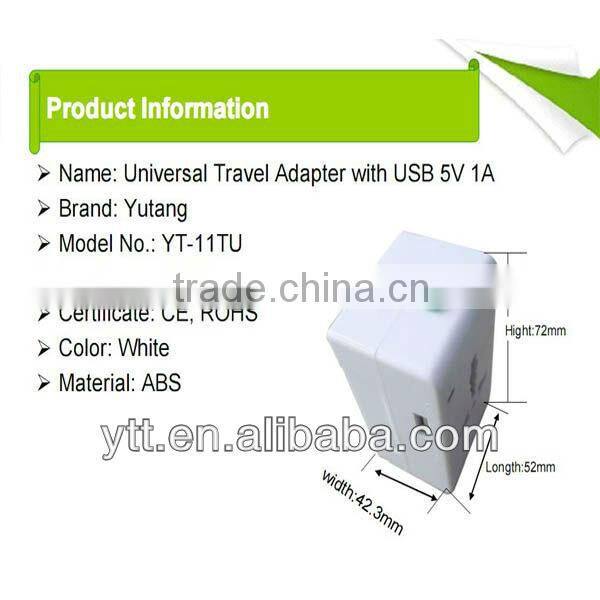 Hot Selling All In One Travel Adapter with USB